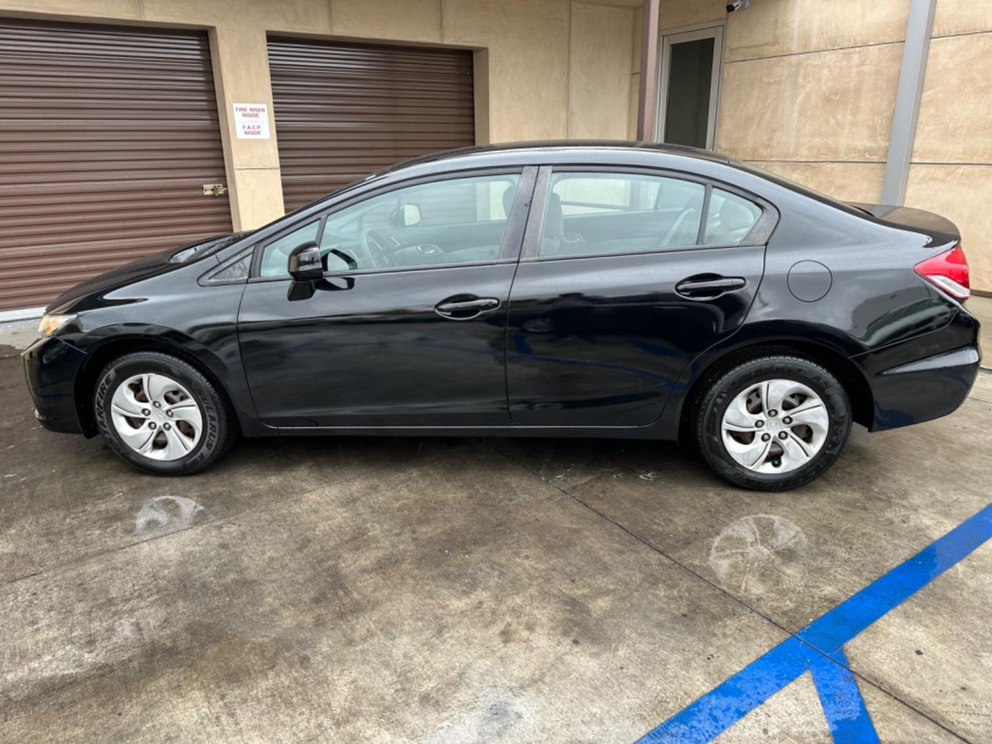 2013 Black /Grey Honda Civic LX Sedan 5-Speed AT (19XFB2F53DE) with an 1.8L L4 SOHC 16V engine, 5-Speed Automatic transmission, located at 30 S. Berkeley Avenue, Pasadena, CA, 91107, (626) 248-7567, 34.145447, -118.109398 - New Paint! Gas Saver! Discover Reliable and Efficient Driving: 2013 Honda Civic LX Now at Our Pasadena, CA Dealership Step into the world of efficiency and reliability with the 2013 Honda Civic LX, a standout choice now featured at our BHPH dealership in Pasadena, CA. Known for its dependable per - Photo#1